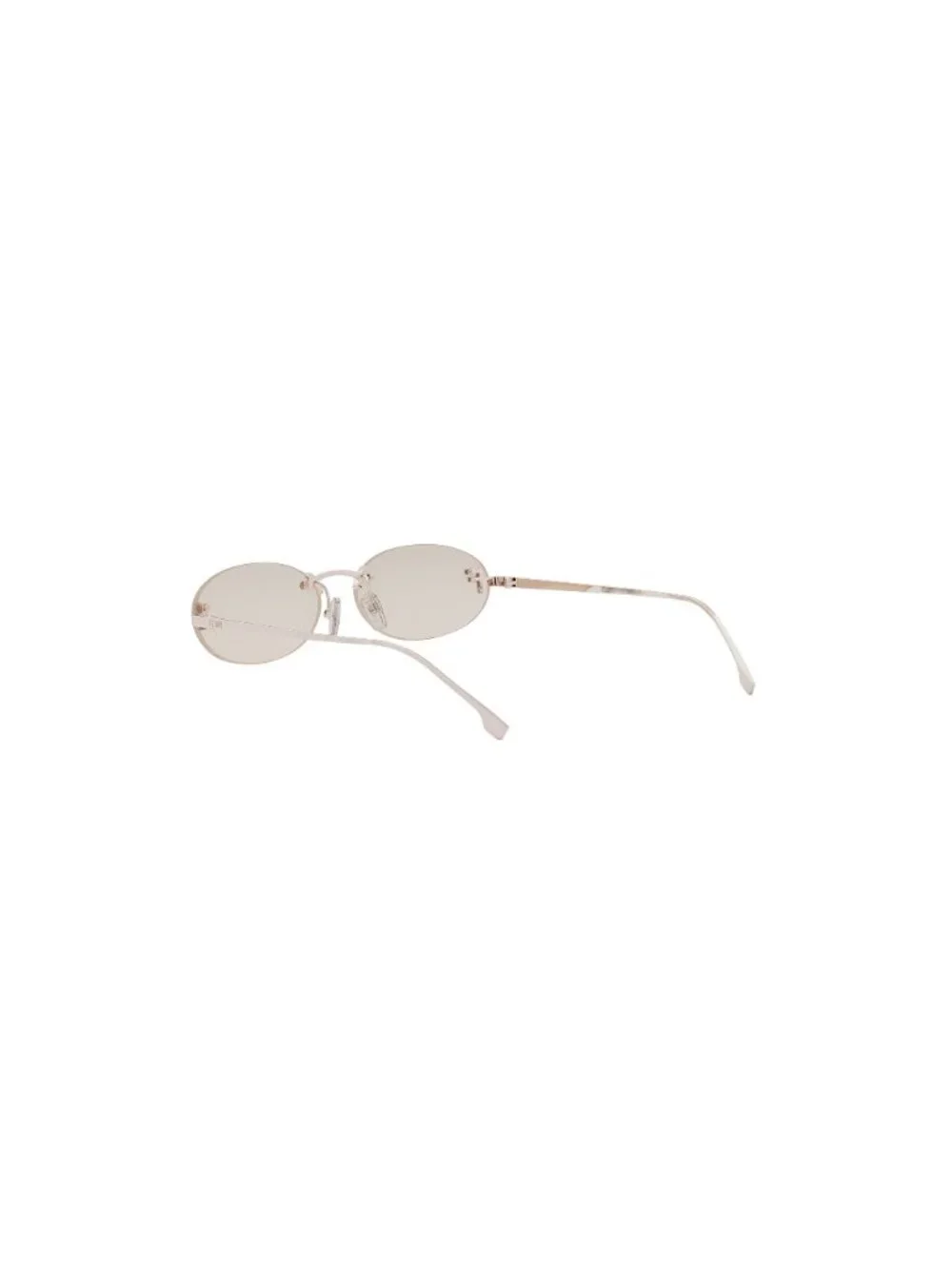 New FENDI Women's Sunglasses Metal Frame FIRST CRYSTAL FE4075US 28Y 54 Rose Oval